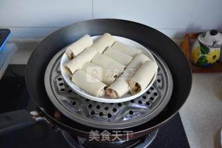 香肠山药卷的做法步骤：6