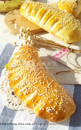 豆沙麦穗面包的做法步骤：34