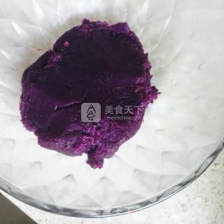 紫薯水晶汤圆的做法步骤：1