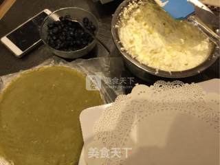 抹茶蓝莓千层蛋糕的做法步骤：7