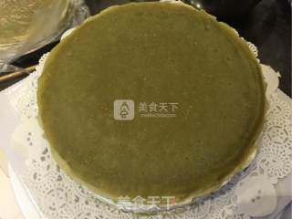 抹茶蓝莓千层蛋糕的做法步骤：9