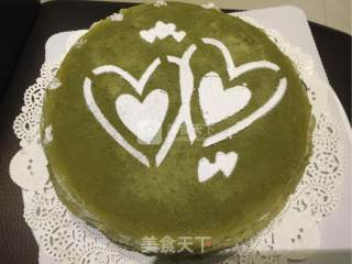抹茶蓝莓千层蛋糕的做法步骤：11