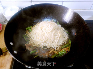 快手午餐之——豆角肉丝蒸面的做法步骤：7