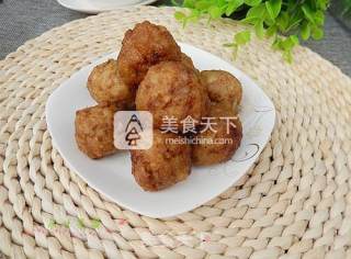 香炸藕丸子的做法步骤：10