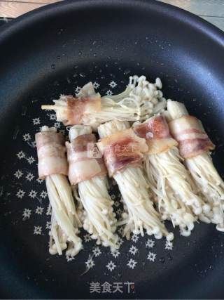 培根金针菇卷的做法步骤：6