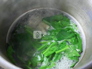 油菜蕻面结龙骨汤的做法步骤：7