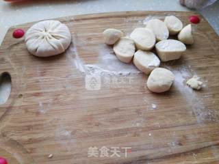 生煎猪肉馅饼的做法步骤：2