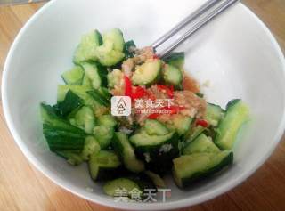 快手凉菜——蒜泥拍黄瓜的做法步骤：8