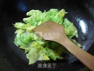 牛肉酱鸡蛋炒圆白菜的做法步骤：7