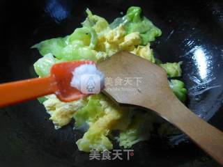 牛肉酱鸡蛋炒圆白菜的做法步骤：9