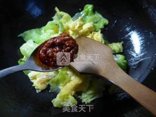牛肉酱鸡蛋炒圆白菜的做法步骤：10