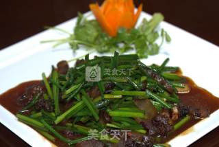 蒜苗腊肉的做法步骤：3