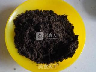 黑芝麻奥利奥煤球戚风的做法步骤：3
