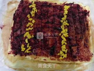 芒果蓝莓椰蓉蛋糕的做法步骤：11