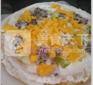 8寸黑森林水果蛋糕的做法步骤：14