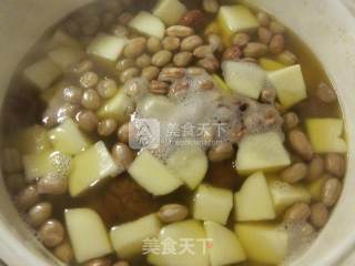 花生米荔枝煮年糕的做法步骤：7