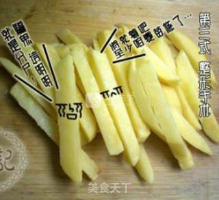 炸薯条的做法步骤：3