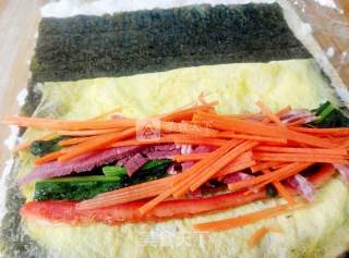 花样寿司之——翻转牛肉寿司的做法步骤：9