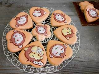 萌猴糖霜饼干的做法步骤：21