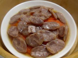香肠蒸胡萝卜的做法步骤：12