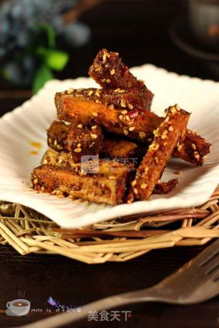 宜下酒宜零食美味菜肴--孜然麻辣香干的做法步骤：9