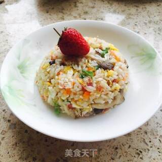 蛋炒饭的做法步骤：4