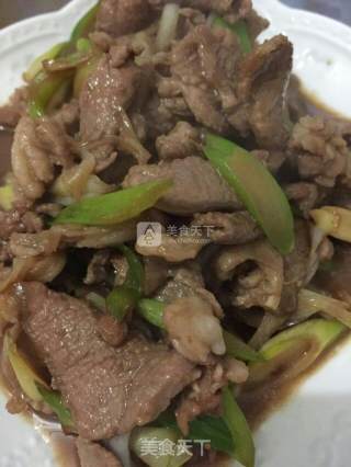 葱爆羊肉的做法步骤：8