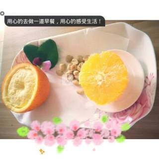 橙子鸡蛋羹的做法步骤：2