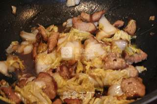 娃娃菜炒肉片的做法步骤：8