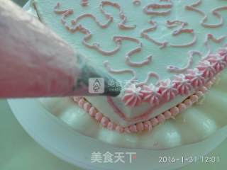 心形奶油蛋糕的做法步骤：21