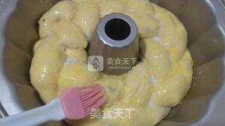 黄金椰香黑提花环面包的做法步骤：11