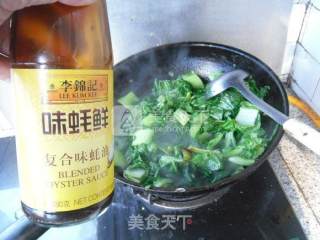 火腿烧青菜的做法步骤：6