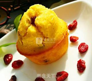 蔓越莓玉米粉马芬(CRANBERRY CORNBREAD MUFFINS)的做法步骤：8