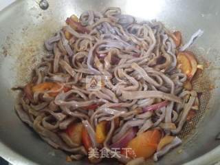 黑米水和面的炒面的做法步骤：14