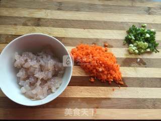 虾仁豆腐饼的做法步骤：2
