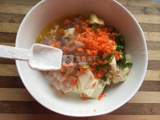 虾仁豆腐饼的做法步骤：4