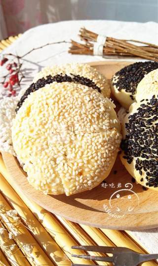 葱香油酥烧饼的做法步骤：19