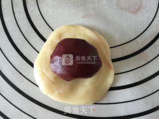红曲豆沙酥的做法步骤：4