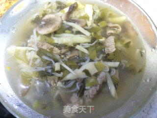 雪菜肉丝面-片儿川的做法步骤：7