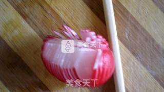 高颜值宴客菜~甜美花的做法步骤：5