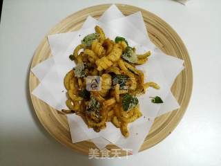 海苔薄荷叶螺旋薯条佐喜马拉雅海盐的做法步骤：10