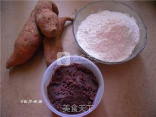 豆沙红薯丸的做法步骤：1