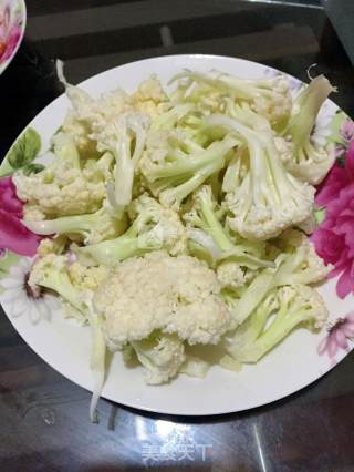 豆豉培根烤花菜的做法步骤：2