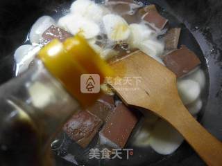 鸭血年糕汤的做法步骤：6