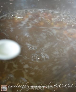 私菜食谱经ーー薏仁红豆燕麦米粥的做法步骤：17