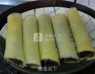香煎梅菜卷的做法步骤：12