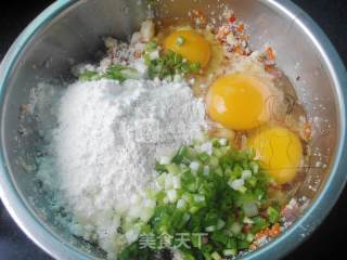 腊味豆渣煎饼的做法步骤：6