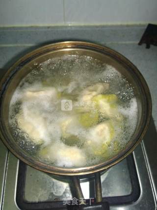 抹茶粉版翡翠白菜饺子的做法步骤：12