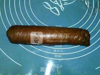 可可双色土司的做法步骤：17