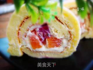 水果蛋糕卷的做法步骤：13